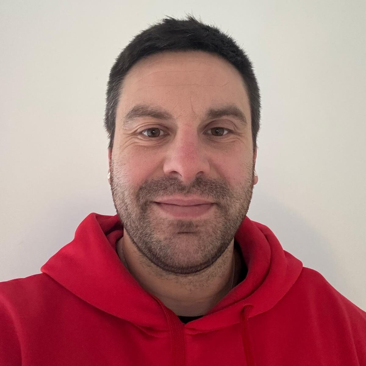 A head shot of Tony in her Derwentside hoodie